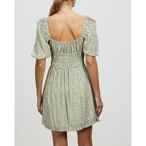 Faithfull The Brand Sylvie Mini Dress in Sabinosa Floral Print Size 12 NWT - Picture 15 of 16
